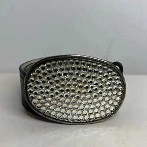 Elite Black Belt with faux diamond buckle